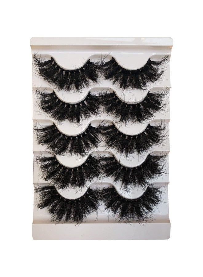 Gmagictobo Lashes Fluffy False Eyelashes Dramatic Faux 3D Mink Lashes Pack Thick Volume Soft Fake Eye Lashes 5 Pairs Multipack - Image 2