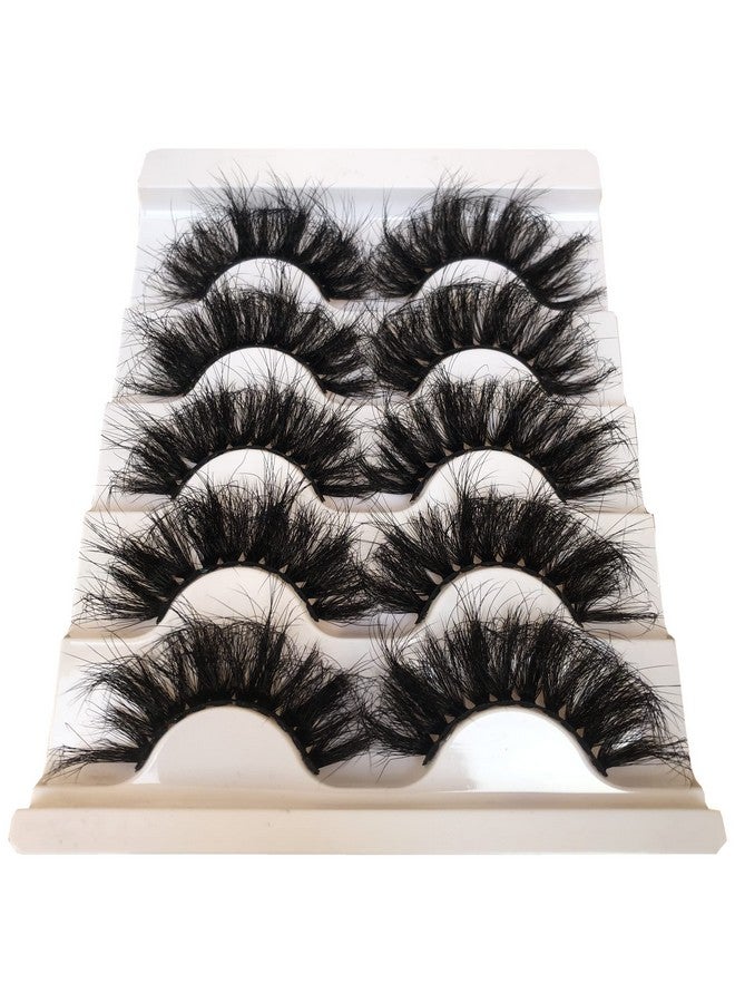 Gmagictobo Lashes Fluffy False Eyelashes Dramatic Faux 3D Mink Lashes Pack Thick Volume Soft Fake Eye Lashes 5 Pairs Multipack - Image 4