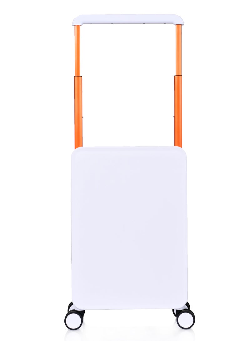 مورانو حقيبة سفر متينة للجنسين من Morano خفيفة الوزن، حقيبة باربع بعجلات دوارة مع قفل مدمج من TSA (أبيض Carry-On 20-Inch) مقاسات  طول 35 سم*عرض 21سم*إرتفاع 49سم - Image 2