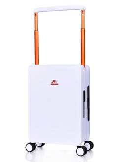 MORANO Lightweight modern Morano travel bag made of hard polycarbonate material White Size: 35 cm x 21 cm x 49 cm  - Image 1
