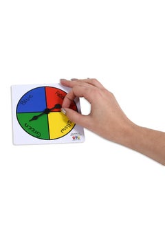 Learning Advantage LEARNING ADVANTAGE Four-Color Spinners - Set of 5 - Game Spinner - Write On/Wipe Off Surface for Multiple Uses  - Image 3