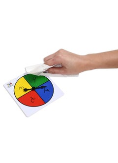 Learning Advantage LEARNING ADVANTAGE Four-Color Spinners - Set of 5 - Game Spinner - Write On/Wipe Off Surface for Multiple Uses  - Image 4