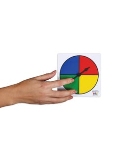 Learning Advantage LEARNING ADVANTAGE Four-Color Spinners - Set of 5 - Game Spinner - Write On/Wipe Off Surface for Multiple Uses  - Image 5