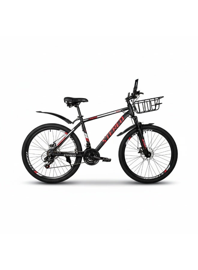 ستيريو دراجة جبلية 21 سرعة , كادر ستيل 18 بوصة , اطارات 26 بوصة - Image 1