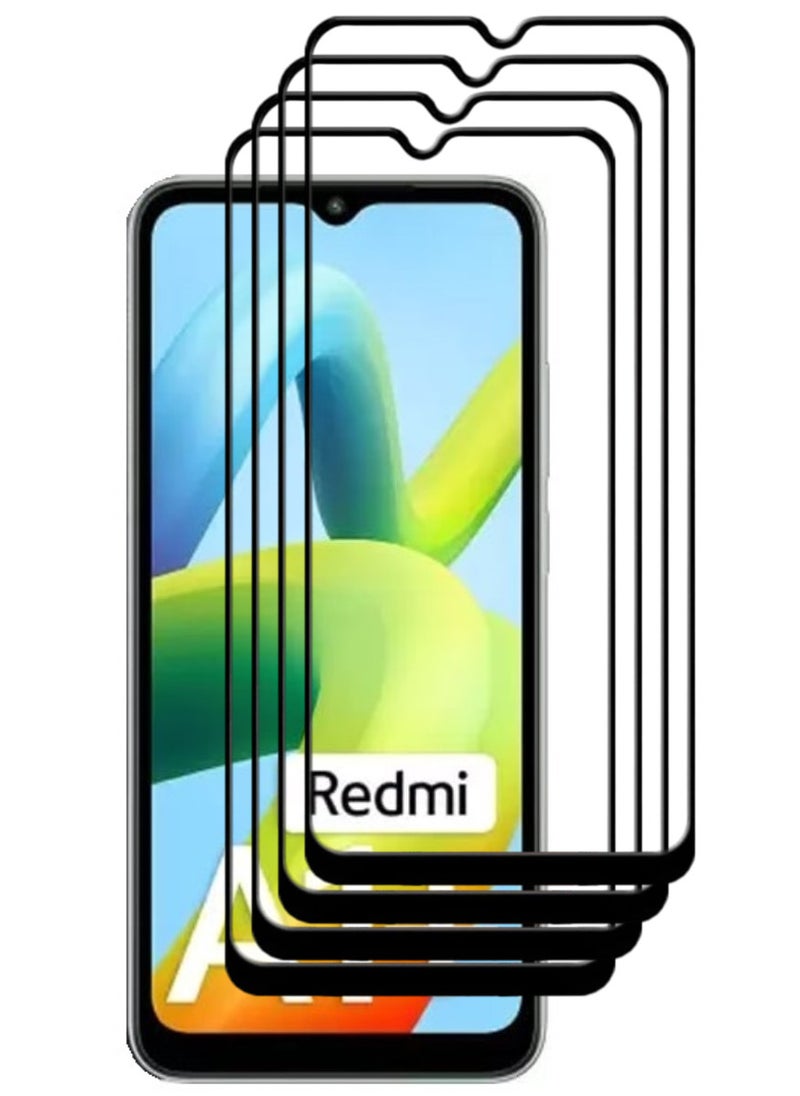 ACLIX 4 Pieces Antistatic ESD Dustproof Premium Quality High Definition Tempered Glass Screen Protector Designed For Xiaomi Redmi A1+ - Image 1