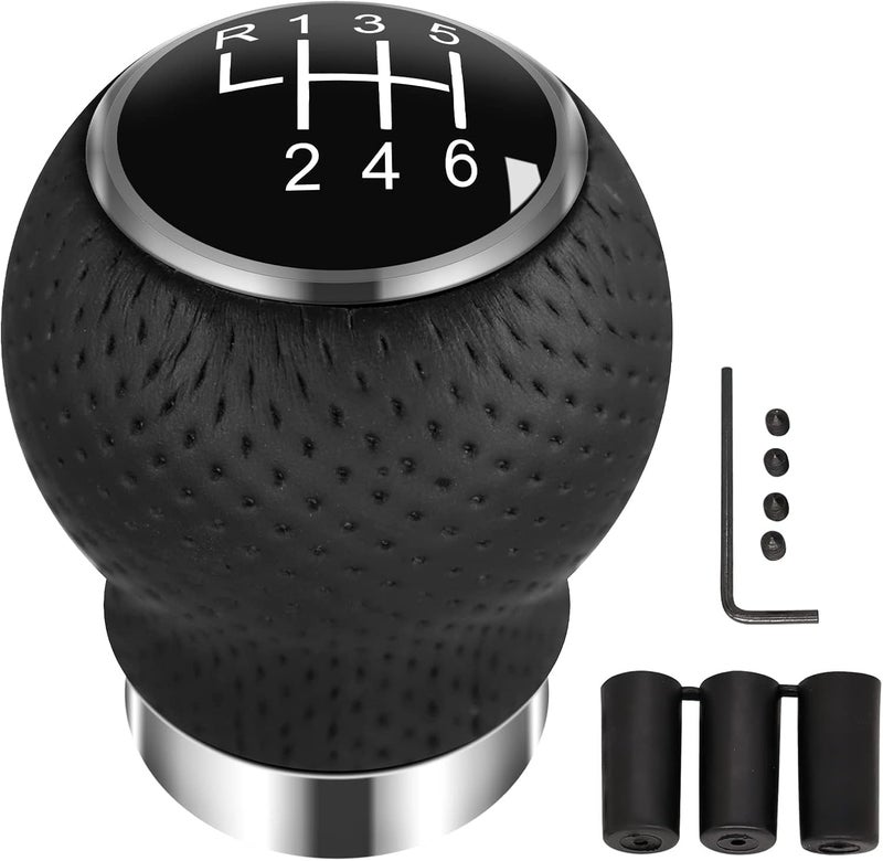 KASTWAVE Universal 6 Speed Manual Shift Knob - Compatible with Most Cars & Trucks, Round Design for Enhanced Grip & Style - Image 1