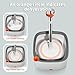 Tikaa Atok Spin Mop and Bucket with M16 Self Separation Dirty and Clean Water System with 2Pads Self Wringing 360 Rotating Clean MopHead and Bucket Set for Hardwood Tile Marble Floors MopGrey - Image 4