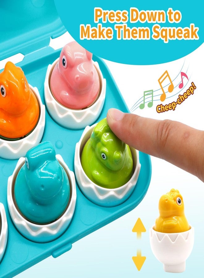 MOONTOY Dinosaur Egg Toys for Toddlers 1-3 Matching Game, Dino Eggs Montessori Toys for Babies 6-12 Month Baby Puzzles 12-18 Months Play Shape Sorter Sorting Sensory Gift Easter Basket Stuffers - Image 2