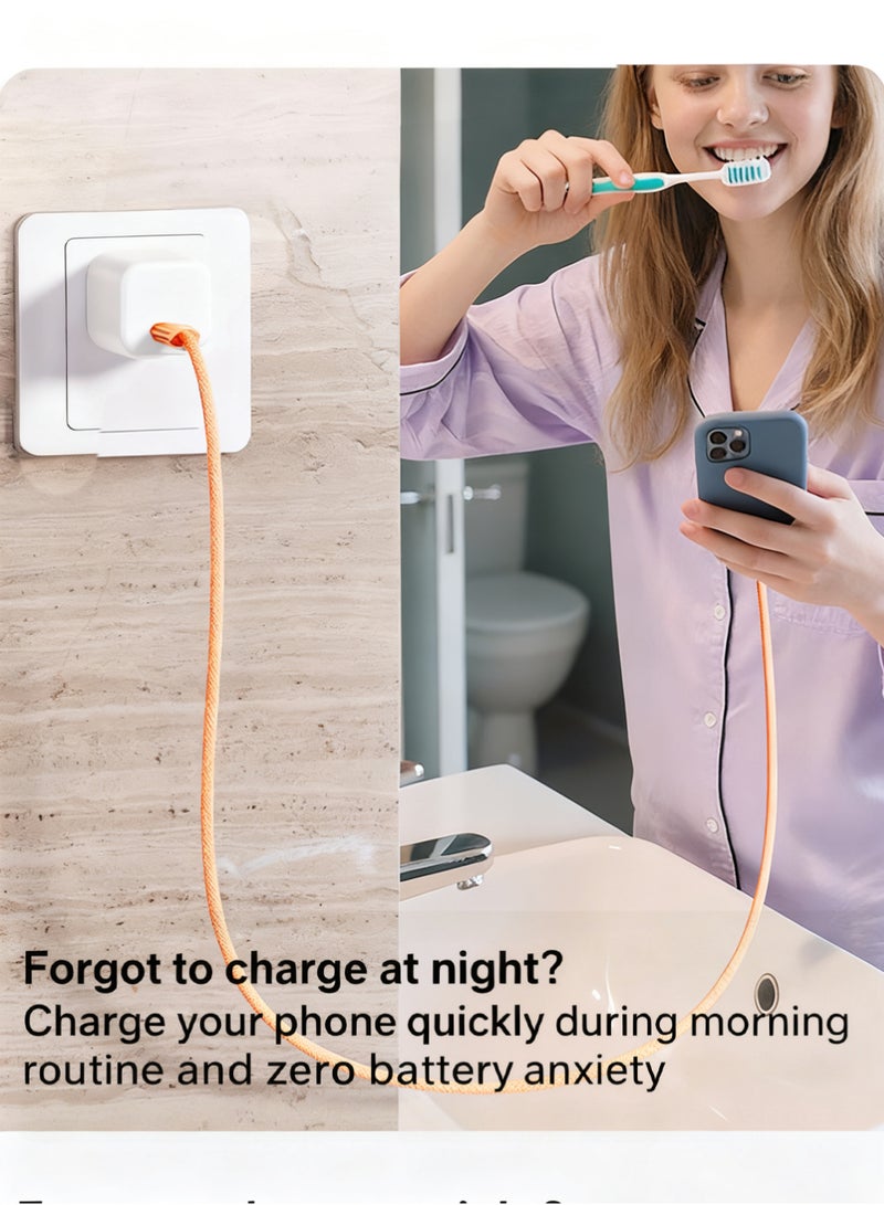 إكس ليفيل موصل USB-C، محول طاقة سريع بمنفذ USB-C مزدوج بقوة 35 واط، متوافق مع iPhone 17/17 Air/17 Pro/17 Pro Max/16/16 Pro/16 Pro Max/15/15 Pro Max/Samsung/Pad/Speaker/AirPods/iPad/Huawei/Xiaomi/Vivo/Oppo وغيرها. - Image 4