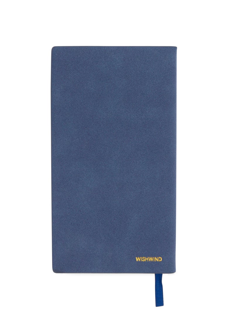 WISHWIND Elegant PU Leather Executive Journal Notebook – Premium Daily Diary for Men & Women | Compact 17.5x10 cm | Ideal for School, Travel, Business, Work & Home Writing (Blue, Small) - Image 1