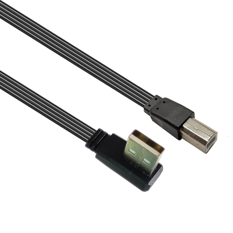 Printer Scanner Cable USB to B Interfaces Enhancing Signals Stability Texture Suitable for Various Devices Type B Cable - Image 1