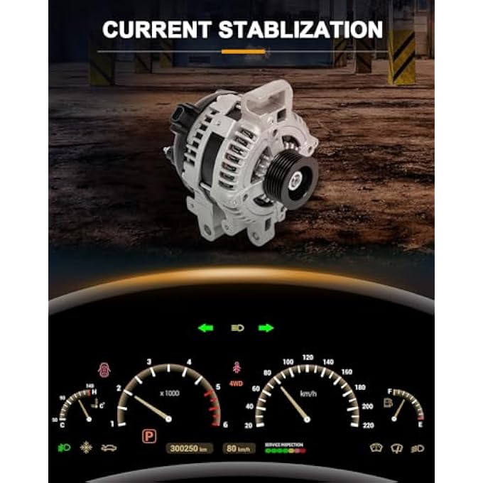 ROADFAR New Alternator Compatible for Cadillac SRX Base 3.6L 2004-2009,2004-2006 for Cadillac SRX Confort/Elegance 3.6L,2005-2011 for Cadillac STS Base 3.6L, Replace 11046 - Image 5