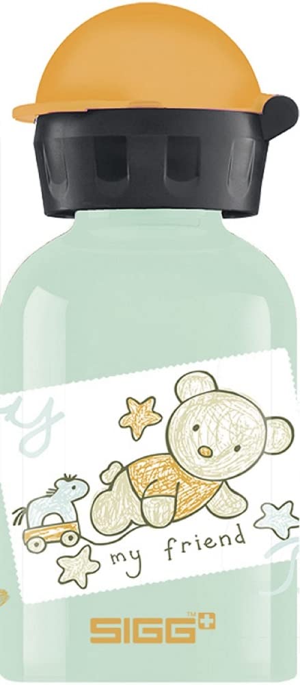 SIGG - Kids Water Bottle - Bear Friend - Leakproof - Lightweight - BPA Free - Aluminum - 10 Oz