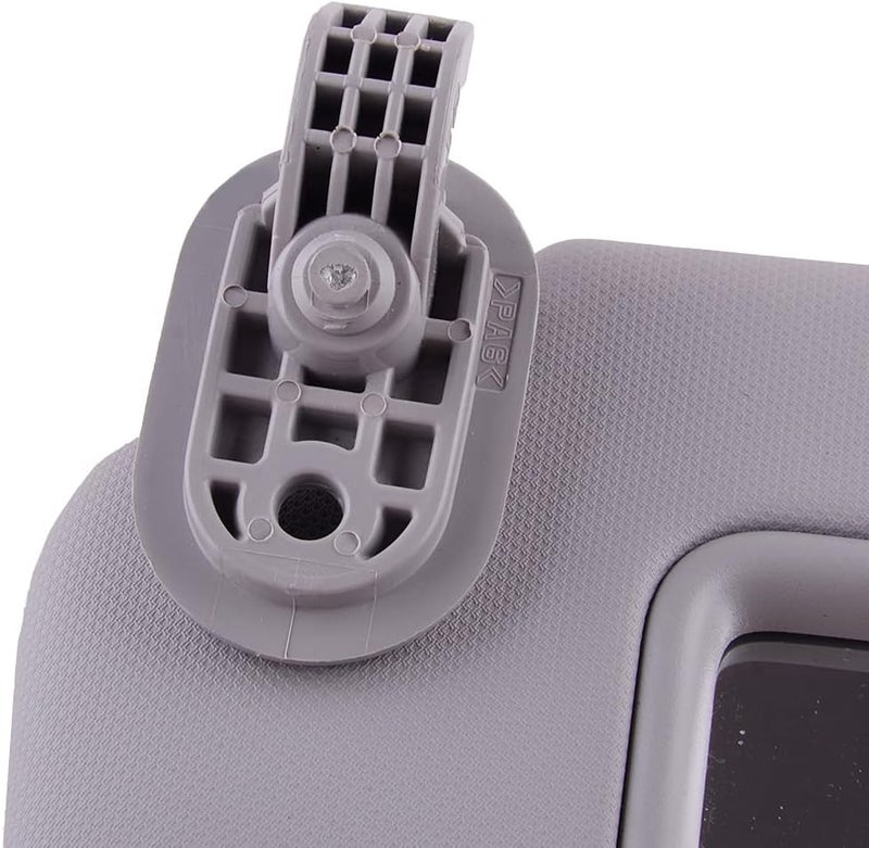 QASULER Gray Car Sun Visor with Makeup Mirror - Image 2