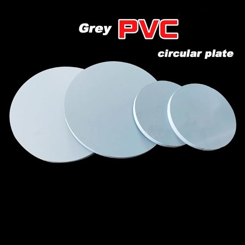 Grey PVC Round Plastic Hard Board 150mm Diameter 12mm Thickness - Image 3