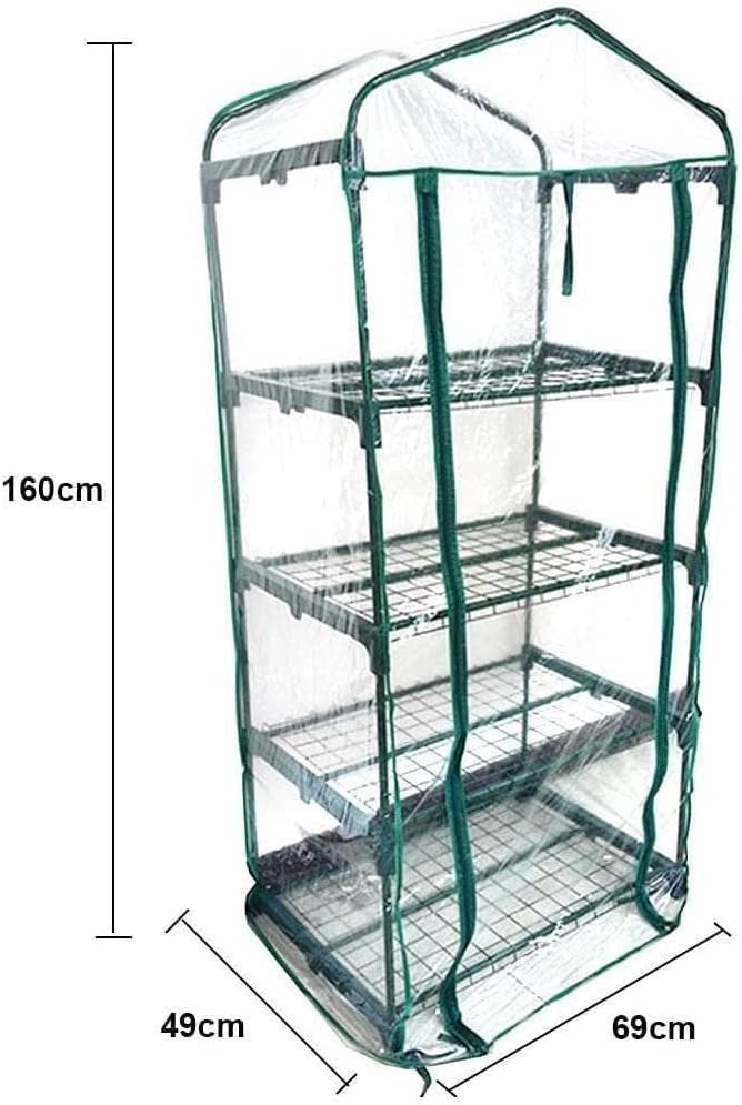 cheekyglo Grdening Grden Outdoor Greenhouses with Structure Greenhouses for Plnting Film for Greenhouses Shding Hoteds and I6n6 Mesh-69×49×155cm - Image 1