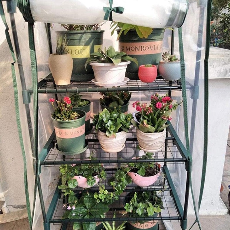 cheekyglo Grdening Grden Outdoor Greenhouses with Structure Greenhouses for Plnting Film for Greenhouses Shding Hoteds and I6n6 Mesh-69×49×155cm - Image 3