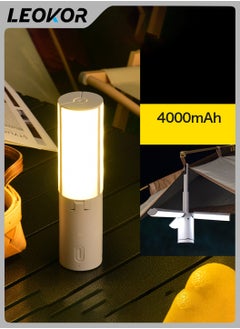 LEOKOR LED Camping Lantern,Rechargeable Camping Lamp,with 3 Light Modes,Freefolding Outdoor Camping Lights,Dustproof 4000mAh Large Capacity For Outdoor,Hiking,Fishing  - Image 1
