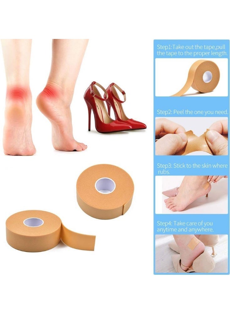 Breathable Skin Tape Elastic Stretch Gauze Adhesive Nose Tape Self Adhesive Gauze for Sports Wound Injuries Swelling Micropore Surgical Tape 0.5 Inch x 10 Yards (Beige) - Image 2