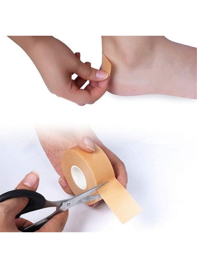 Breathable Skin Tape Elastic Stretch Gauze Adhesive Nose Tape Self Adhesive Gauze for Sports Wound Injuries Swelling Micropore Surgical Tape 0.5 Inch x 10 Yards (Beige) - Image 3