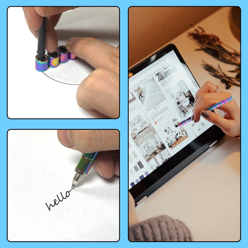 TTzycc Magnetic Pen,Decompression Magnet Metal Pen,Fidget Pen with 13 Rings,Creative Toy Can Write,Intellectual Learning and Stress Reduction Gifts for Family or Friends. - Image 4