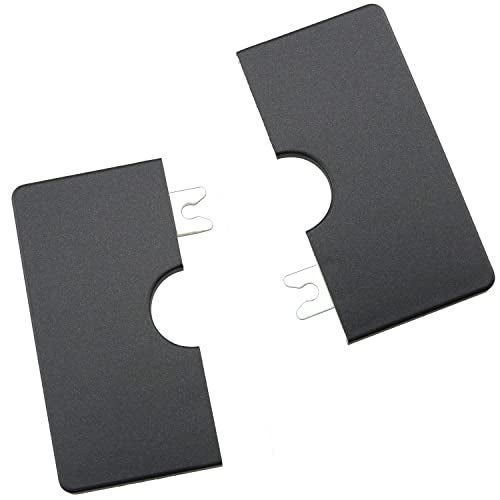 JianLing Wall Split Flange JianLing 2pcs Black Plastic Square Escutcheon Plates with 0.86" Diameter Hole Wall-mounted Water Pipe Cover Silver Tone Shower Faucet Decorative Cover - Image 4