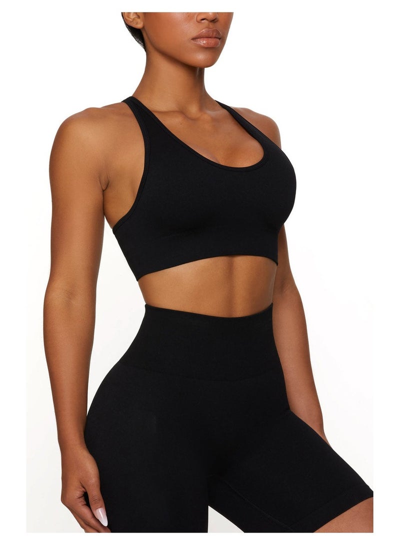 Women's Yoga Fitness Sports Bra Shorts Set - Image 1