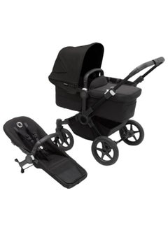 Bugaboo Donkey 5 Mono Complete Stroller with Bassinet  Black/Midnight Black  - Image 1