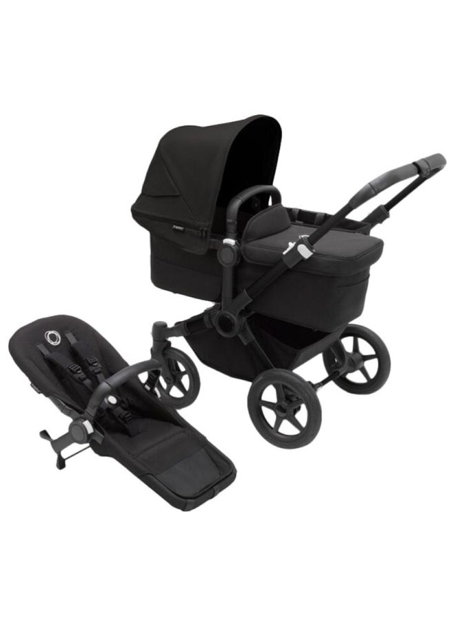 Bugaboo - Donkey 5 Mono Complete Stroller with Bassinet  Black/Midnight Black - Image 1