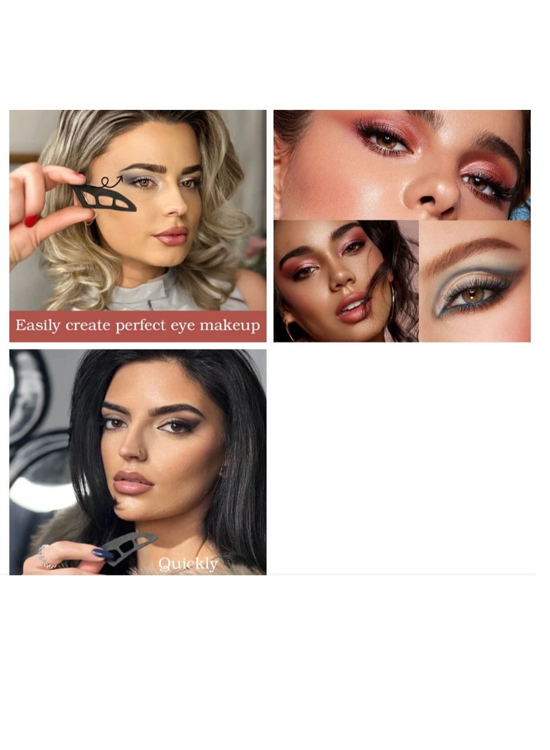 OASIS-TH 2 Pcs Eyetour Eyeshadow Tool, Eyeshadow Assistant, Eyeshadow stencils for eyes, Eyetour your glam bestie, Eyetour Makeup Tool for Eyeshadow, Eyetour Makeup, Quick Make-Up Stencils - Image 3