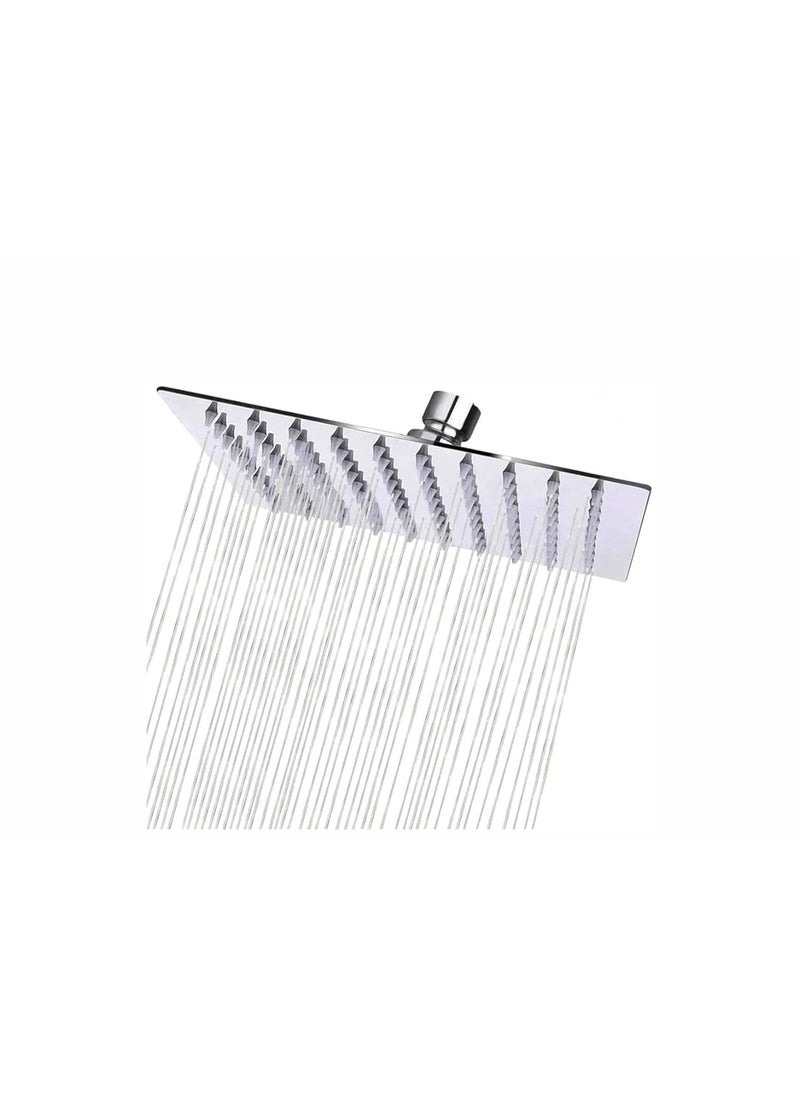 ERATO ERATO Ultra Slim 6x6 In Rain Head Shower Stainless Steel Shower For Home Bathroom Chrome Finish Only Shower 6X6 SS  - Image 1