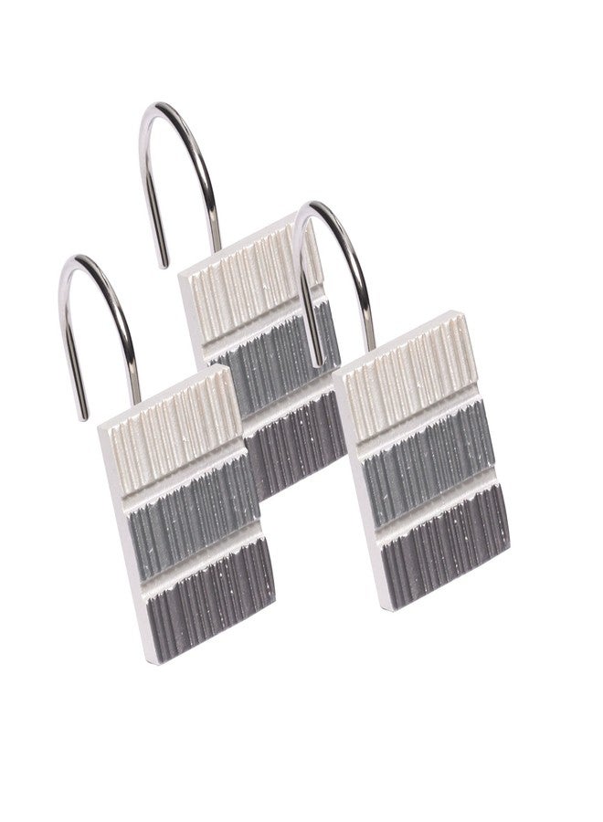 Popular Bath Modern LINE, Shower Hooks, Grey - Image 1