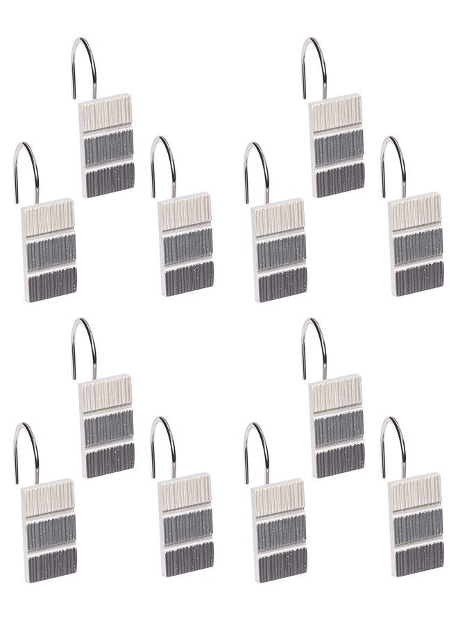 Popular Bath Modern LINE, Shower Hooks, Grey - Image 2