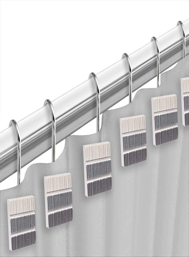 Popular Bath Modern LINE, Shower Hooks, Grey - Image 3