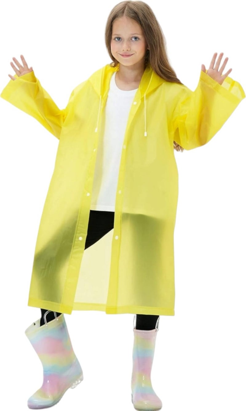 Children's Windproof Hooded Raincoat Eva Raincoat