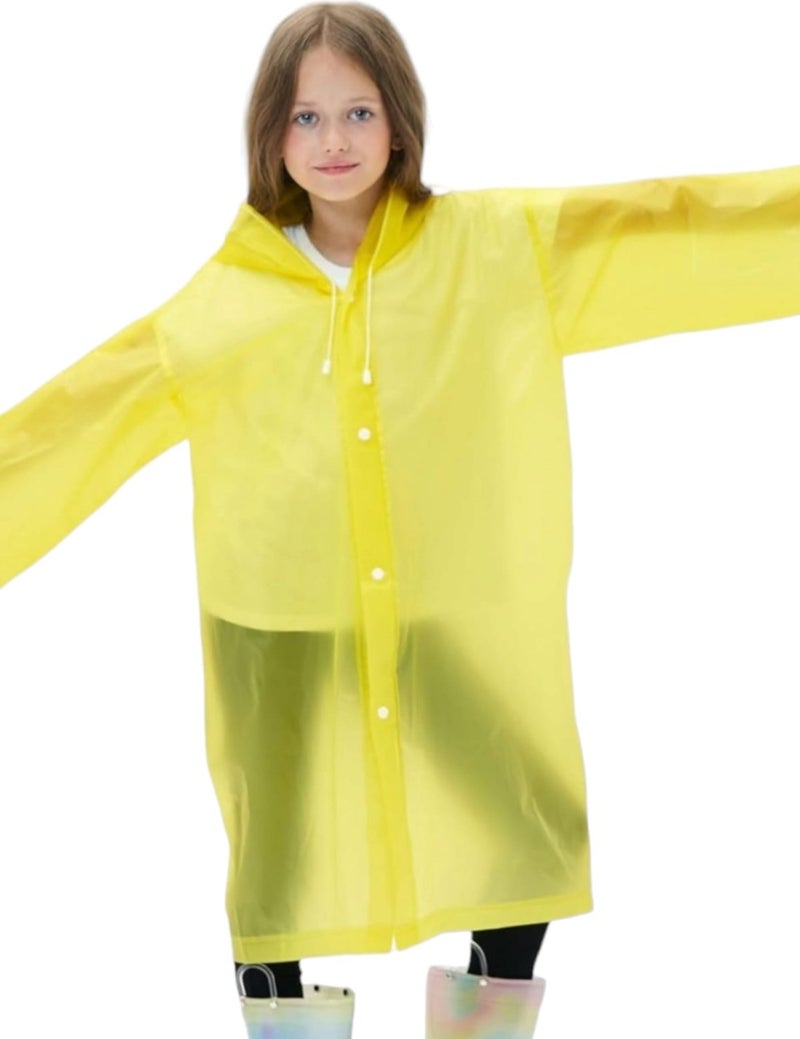 Children's Windproof Hooded Raincoat Eva Raincoat