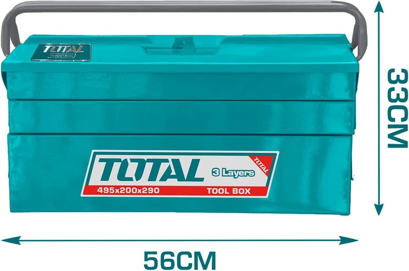 TOTAL Tool Box with 3 Layers - Image 3
