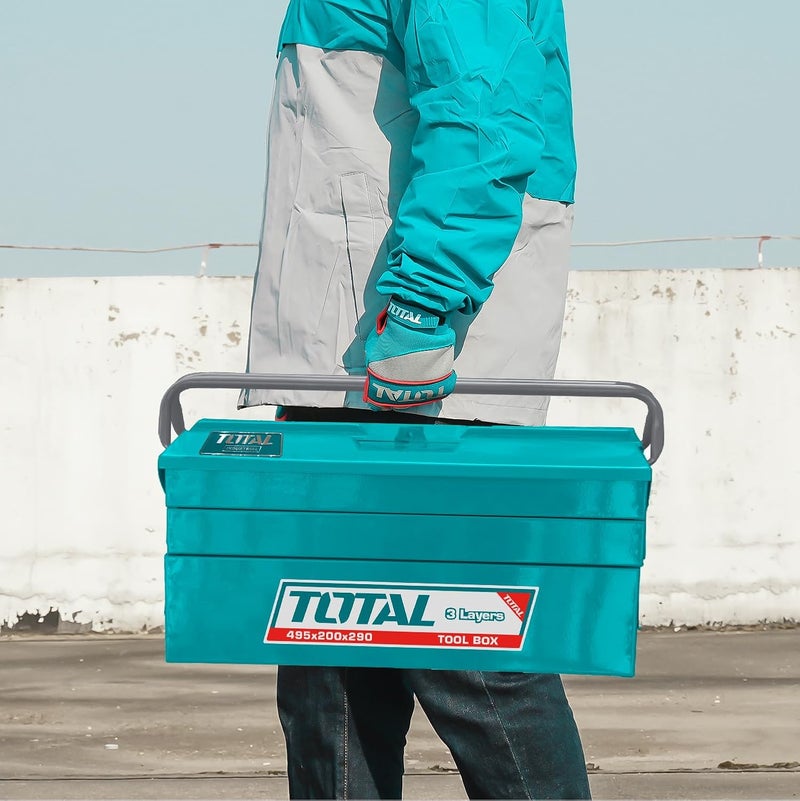 TOTAL Tool Box with 3 Layers - Image 2
