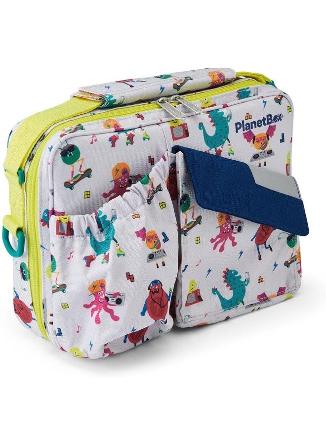 PlanetBox Rover Carry Insulated Lunch Bag (Monster Beats) - Image 4