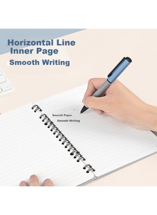 Fizz Stationery A5/30 Sheets/Detachable Spiral Bound Pp Cover Notebook Journal Diary Study Book Grey Silver Fz33727 - Image 5