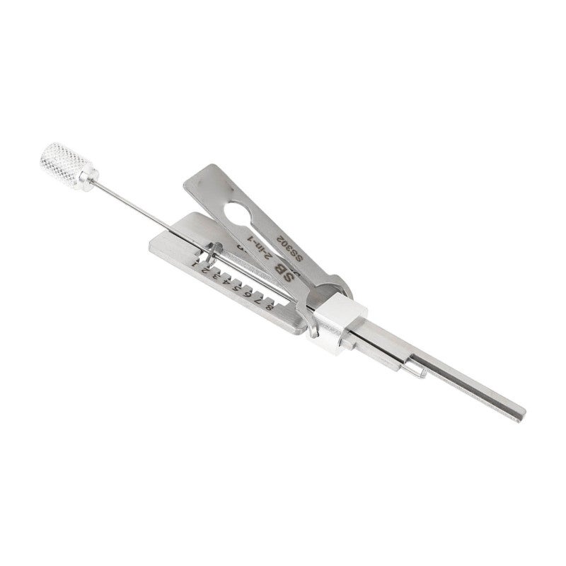 Key Decoder Tool: 2 In 1 Stainless Steel - Precise Key Specification Measurement & Duplication, Compact Lightweight Tool for Auto Repair, O Ring Installation And Seal Removal - Image 2