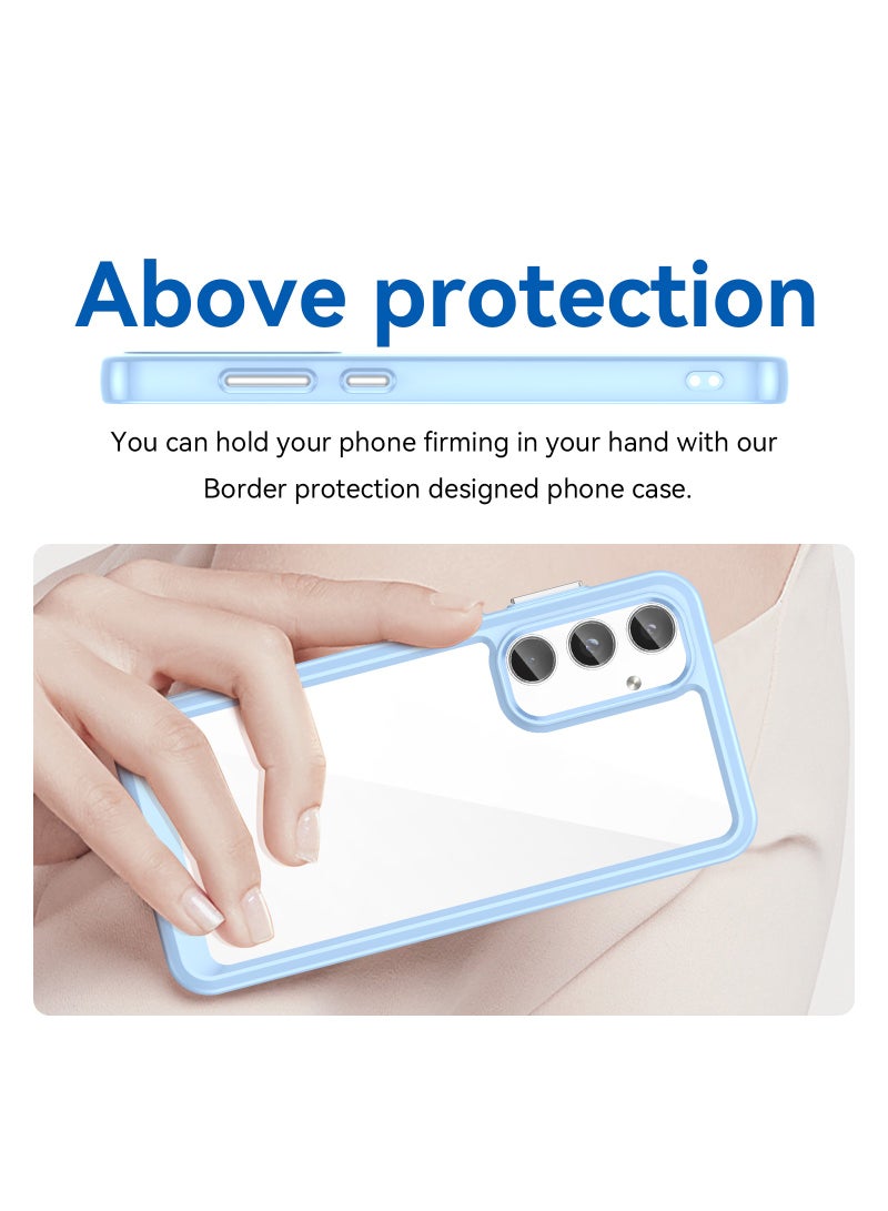Phone case for Samsung Galaxy A55 Clear Back Soft TPU Shockproof Bumper Protection Cover