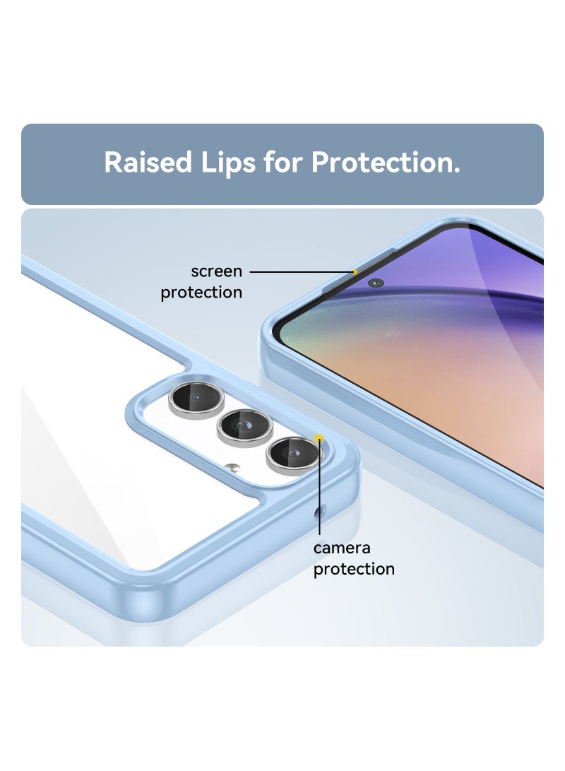 Phone case for Samsung Galaxy A55 Clear Back Soft TPU Shockproof Bumper Protection Cover