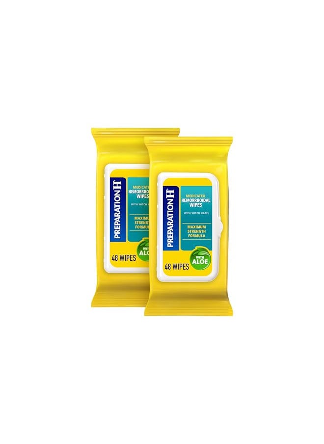 Preparation H Preparation H Totables Hemorrhoid Flushable Wipes with Witch Hazel for Skin Irritation Relief - 96 Count  - Image 1