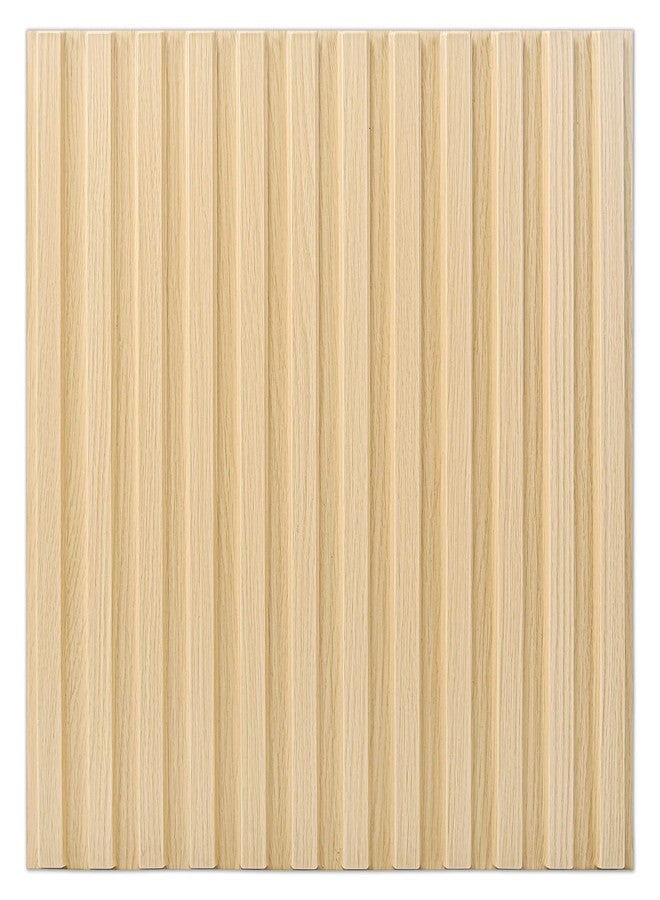 Art3d Slat Wall Panel, 3D Fluted Textured Panel 12-Tile 19.7 x 19.7in. - Oak - Image 2