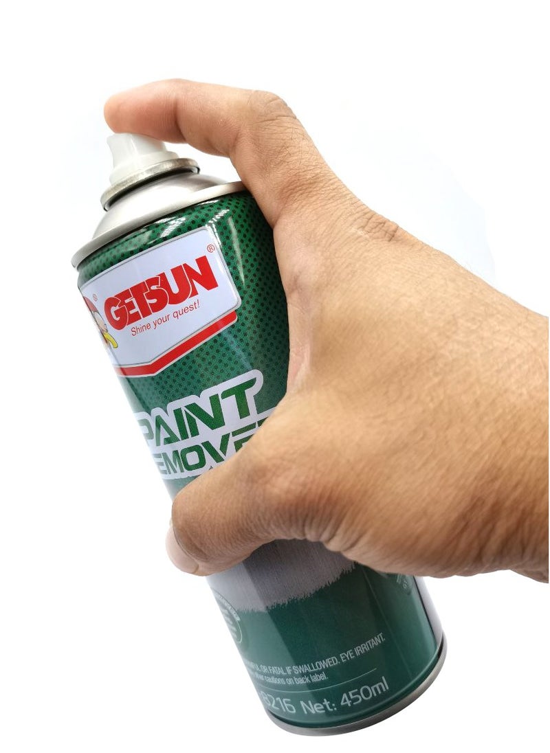 GETSUN - GETSUN  Paint Remover Spray 450ml Multi Purpose Advanced Paint Remover Spray Efficient Peeling Leave No Trace G8216 - Image 1