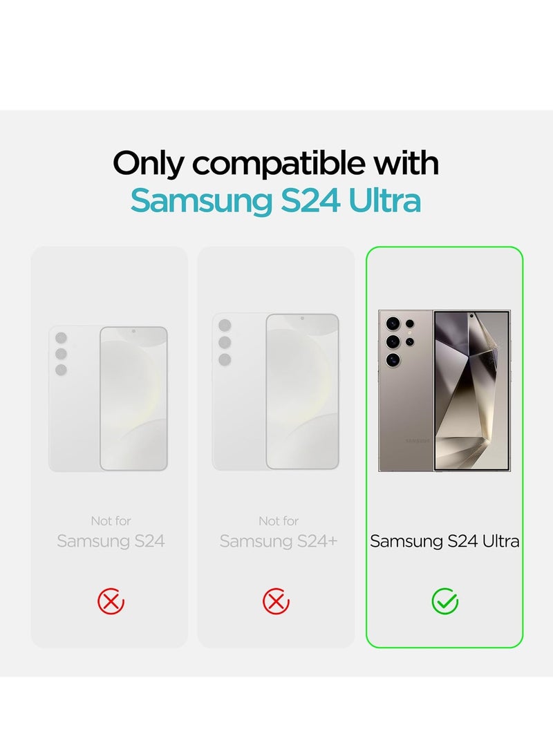 BORTONY Samsung S24 Ultra Case Silicone Case with Galaxy S24 Ultra Screen Protector Slim Fit Camera Protection Shockproof Phone Case Cover for Galaxy S24 Ultra 6.8 inch - Image 2