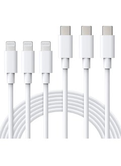 USB C to Lightning Cable MFi Certified 3Pack 6FT Fast iPhone 13 Charger Cable - Lightning to Type C Cable Compatible with iPhone 13 12 Pro 11 Max XS XR 8 Plus SE 2020 iPad Pro AirPods Pro