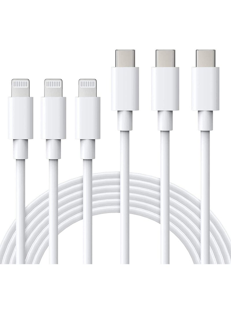 Generic - USB C to Lightning Cable MFi Certified 3Pack 6FT Fast iPhone 13 Charger Cable - Lightning to Type C Cable Compatible with iPhone 13 12 Pro 11 Max XS XR 8 Plus SE 2020 iPad Pro AirPods Pro - Image 1