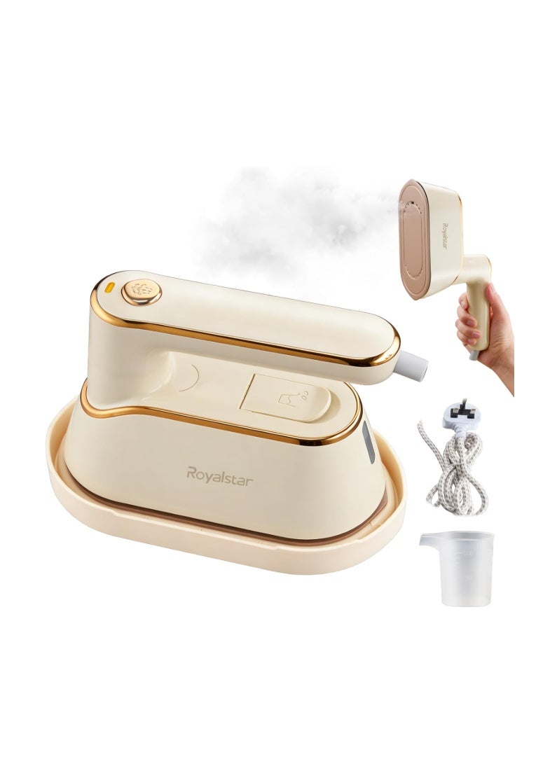 ROYALSTAR Foldable Steam Iron with 1200W 20s Fast Heat-Up,Wet and Dry Ironing Flat Ironing and Hanging Ironing 2 in 1 Light Mini Portable Travel Iron with Durable Braided Cord,for Home and Travel - Image 1